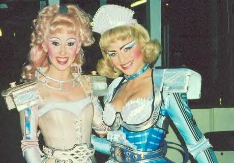 Jo with a friend in STARLIGHT EXPRESS