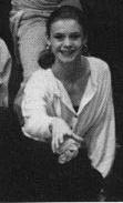 Jo in a programme pic of the cast for a 1991 performance